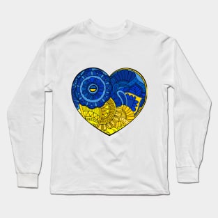 Ukraine heart Long Sleeve T-Shirt